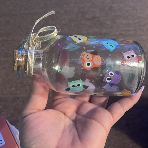 NWOT Owl glass bottle - Picture 2 of 2